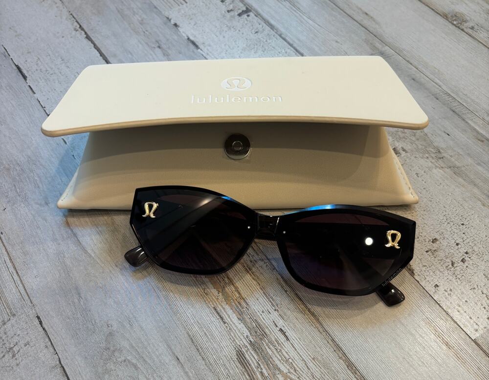 Lululemon Black and Gold Sunglasses New